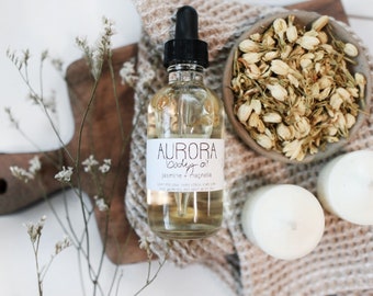 Organic Aurora Body Oil Jasmine + Magnolia All Natural Vegan