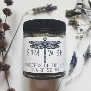 Organic Goddess of the Sea Sugar Scrub // All Natural // Vegan image 6