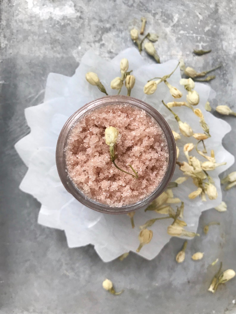 Rose & Neroli Face Scrub // All Natural // Organic // Vegan image 2