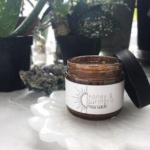 Honey & Turmeric Face Scrub // All Natural // Organic image 5