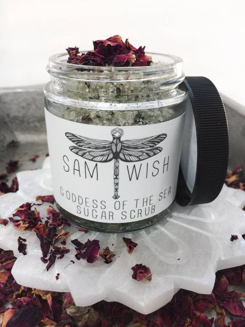 Organic Goddess of the Sea Sugar Scrub // All Natural // Vegan image 5