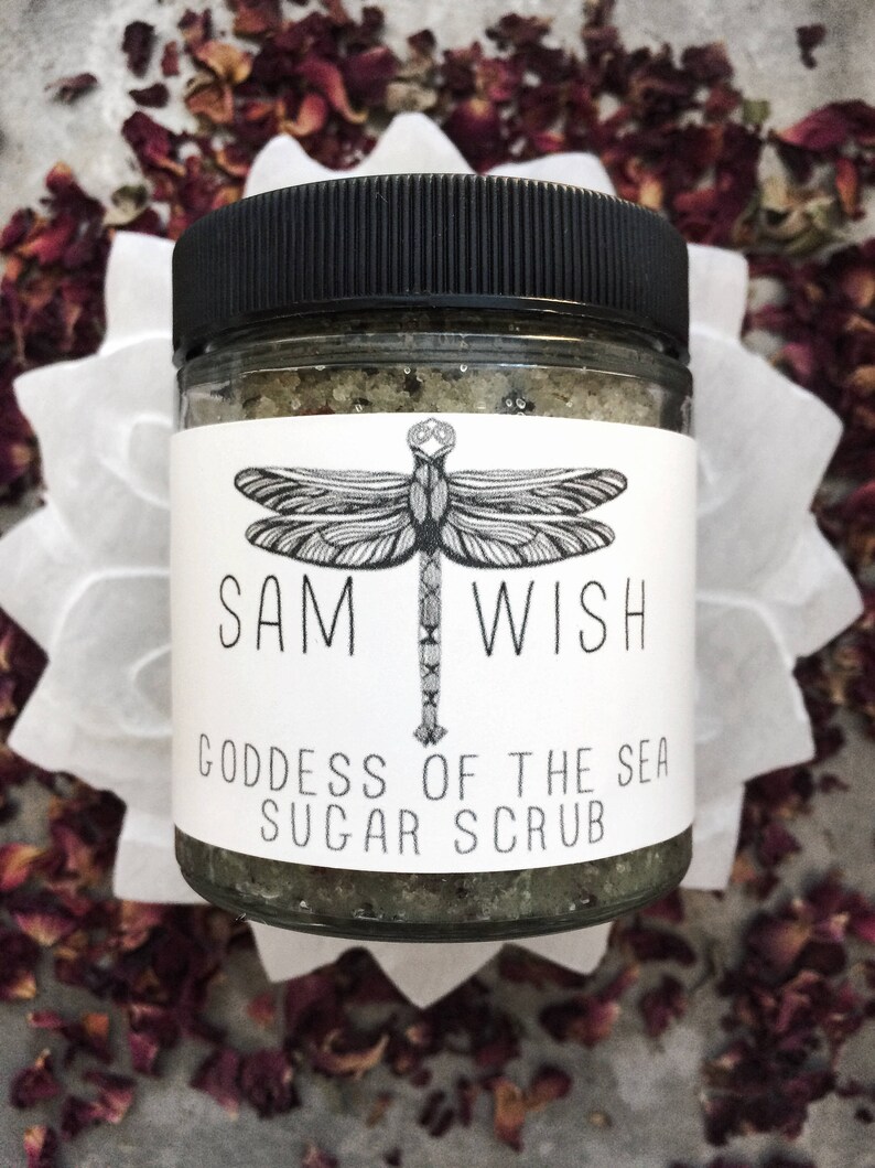 Organic Goddess of the Sea Sugar Scrub // All Natural // Vegan image 3