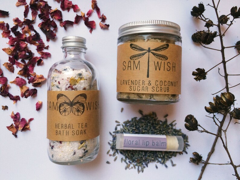 Spa Gift Set // Small // Organic Bath // Bath Set // For