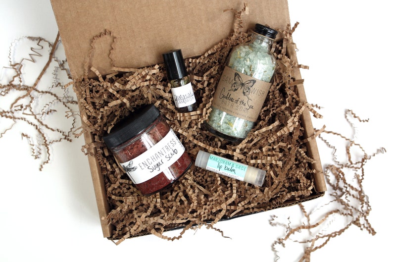 Organic Spa Gift Set // Medium // All Natural // Bath Set Etsy