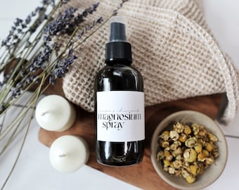 Organic Lavender + Chamomile Magnesium Spray // All Natural