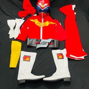 アカレンジャー マスク 手袋 インナー セット ゴレンジャー コスプレ