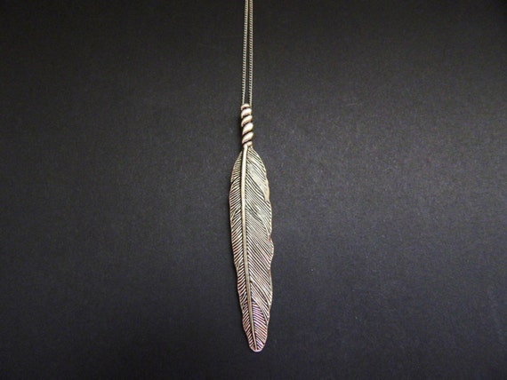 Boho Necklace Feather Etsy Feather Pendant Large Feather Feather Necklace Layering Necklace Pendant Feather Silver Feather Necklace