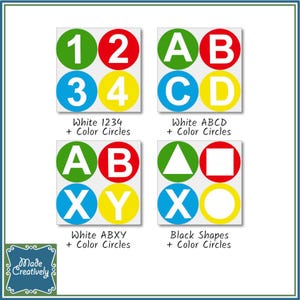 Video Game Controller Button Vinyl Stickers image 13