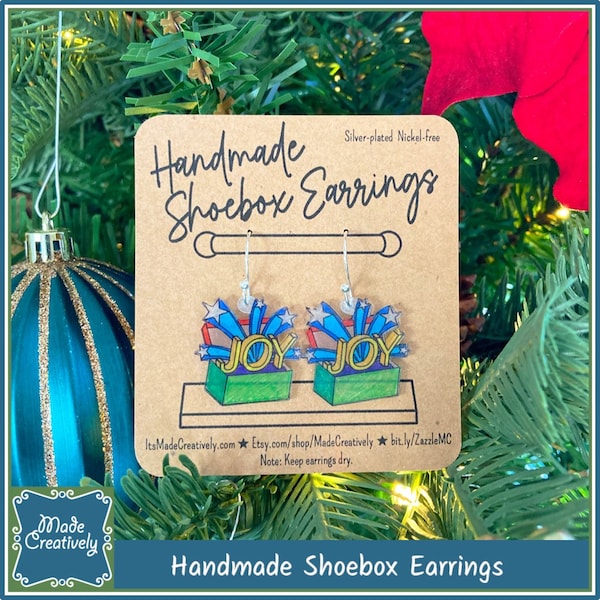Handmade Shoebox Earrings