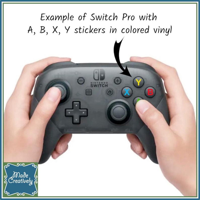 Video Game Controller Button Vinyl Stickers image 5