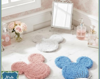 Mouse-Shaped Bath & Kitchen Scrubby - Cotton and Polyester Sets