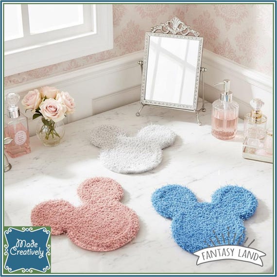 Mouse-Shaped Bath & Kitchen Scrubby - Cotton and Polyester Sets