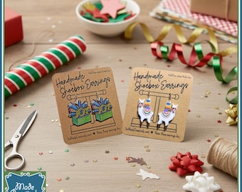 Handmade Shoebox Earrings