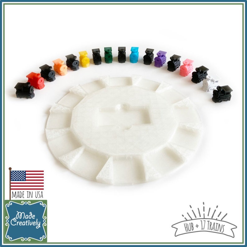 3dprinted Train Game Pieces & Station Hub Set for Mexican Etsy