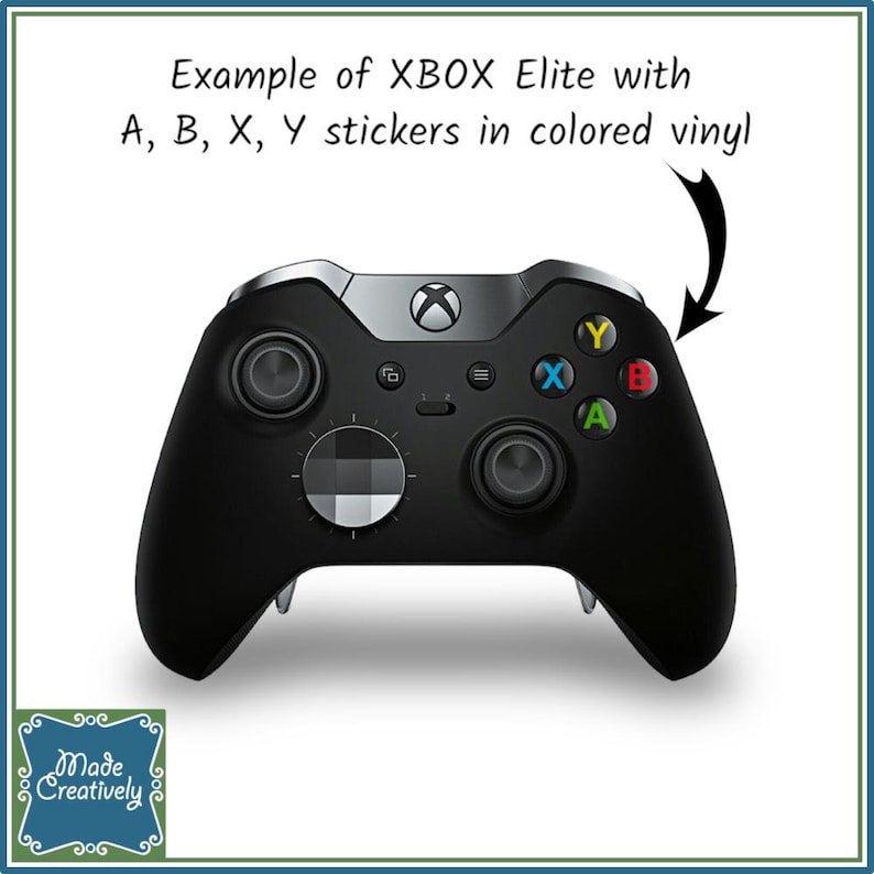 Video Game Controller Button Vinyl Stickers image 6