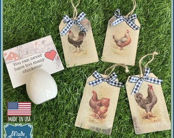 Farmhouse Metal Gift Tag Ornaments