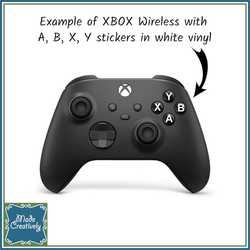 Video Game Controller Button Vinyl Stickers image 14
