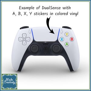Video Game Controller Button Vinyl Stickers image 8