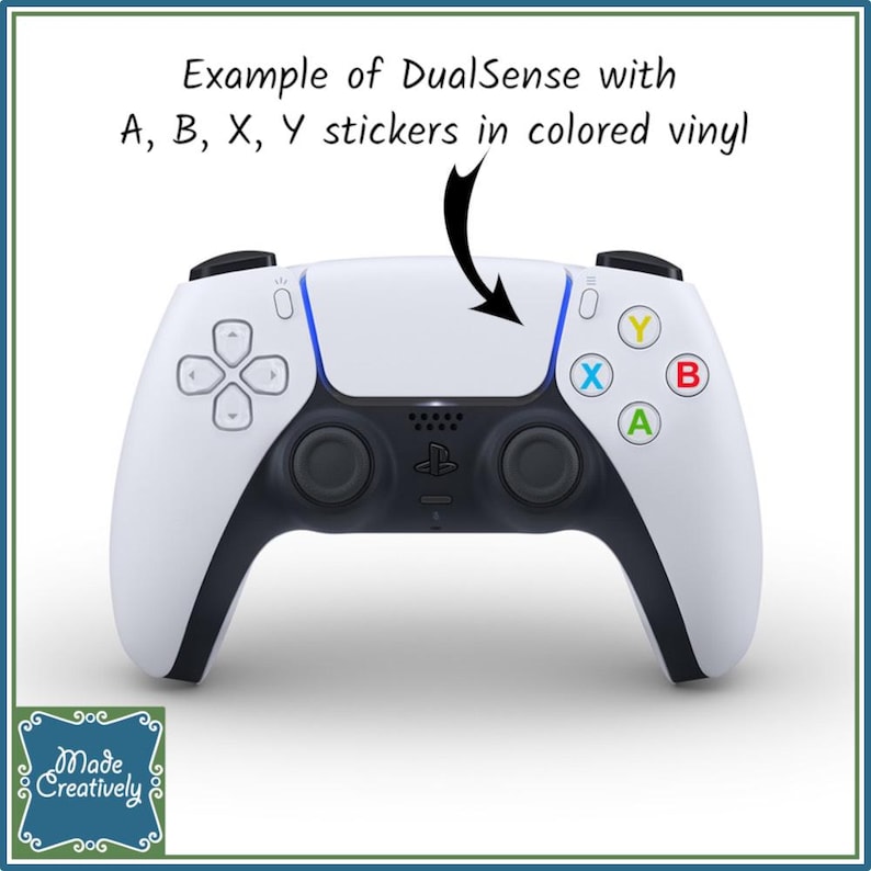 Video Game Controller Button Vinyl Stickers image 8
