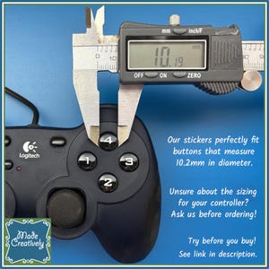 Video Game Controller Button Vinyl Stickers image 2