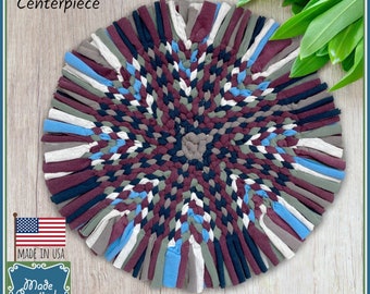 Hand-Woven Wagon Wheel Centerpieces, Placemats, Trivets, Coasters & More
