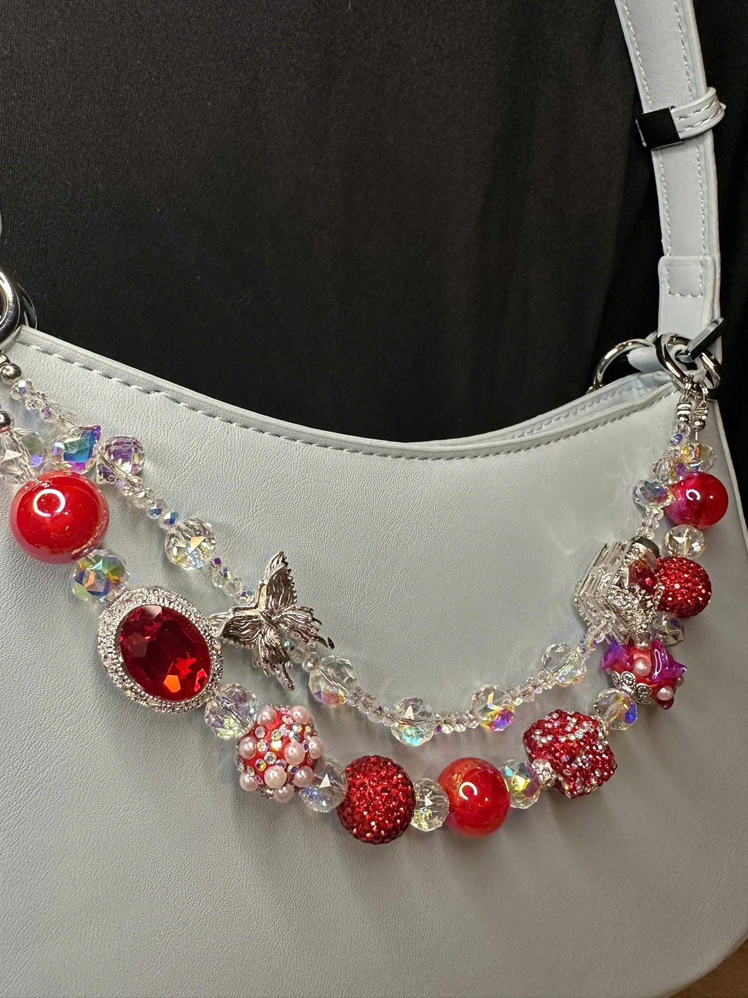 Red Ruby – Handmade Y2K Keychain, Fairycore Cottagecore Jeans Chain ...