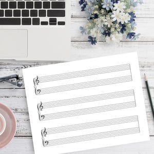 Blank Grand Staff - PDF Printable - for Music Teachers