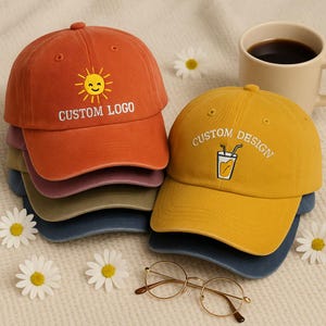 Custom Embroidered Hat, Embroidered Well-Read Washed Cap, Book Lover Aesthetic Hat, Gift for Book Lover