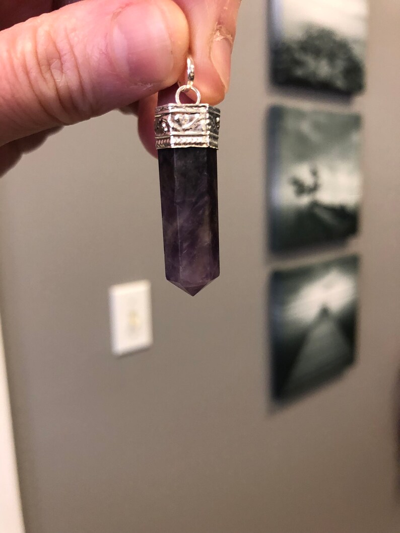 amethyst pendant chakra pendant Pendants moonstone pendant unique jewelry crystal jewelry one pendant