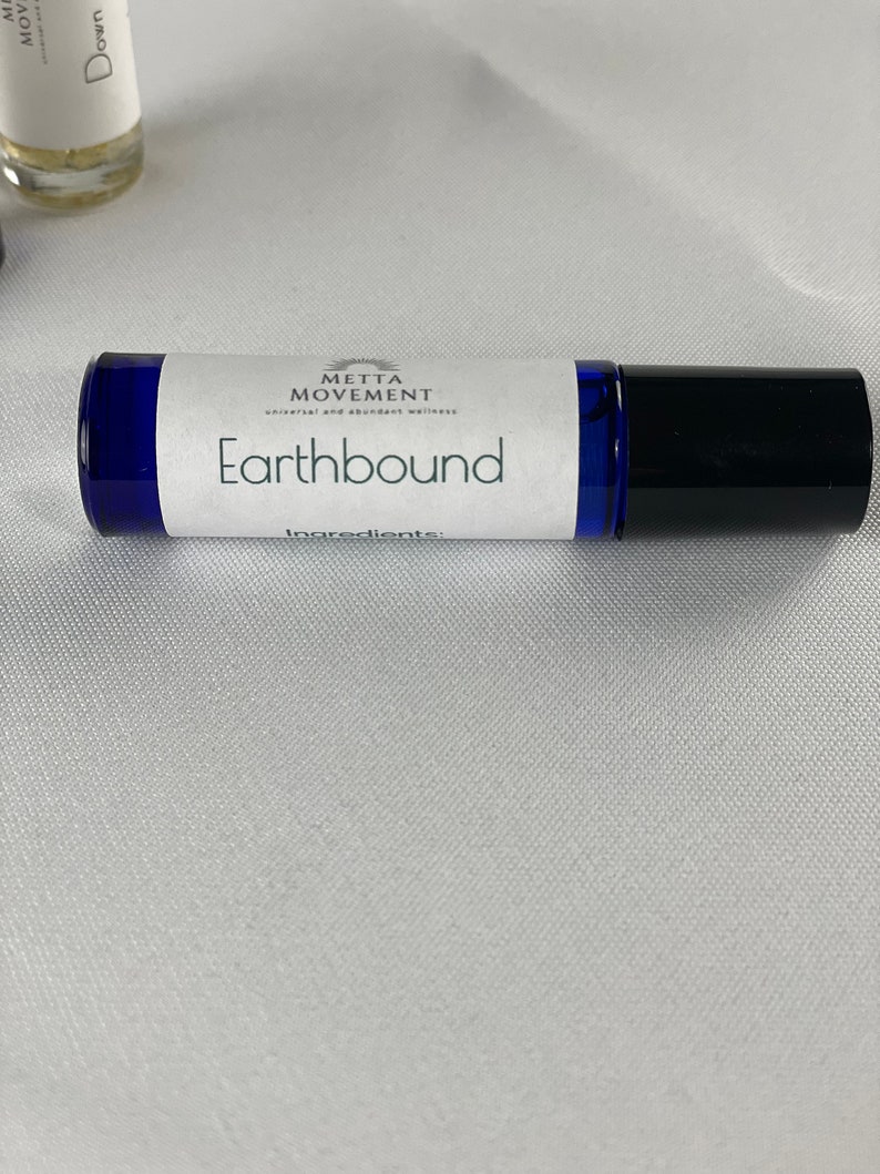 Earthbound Essential Oil Blend, Restful Sleep, Down to Earth, Chill Blend Oil Roller, Scented Oil Blend, Perfume, Natural Perfume image 1