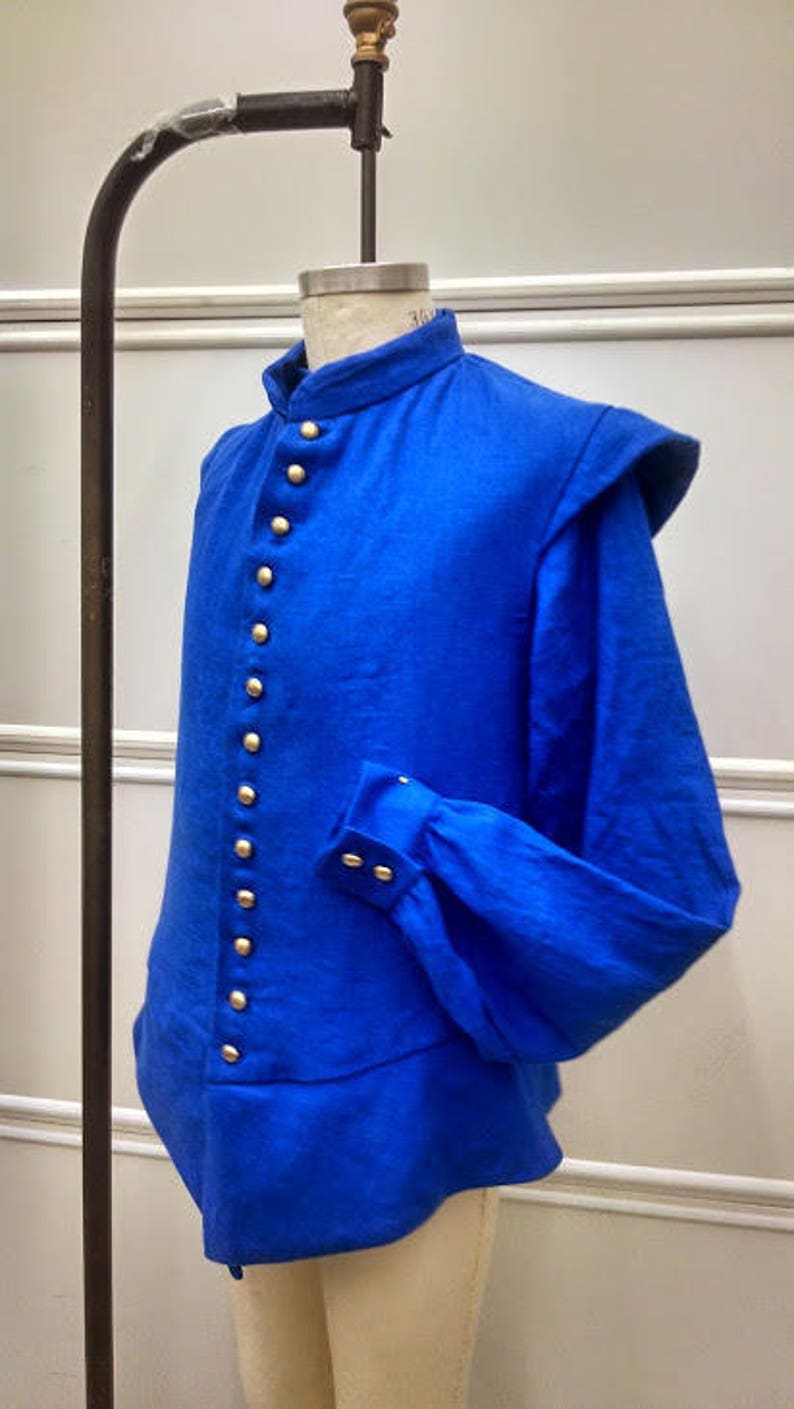 Stock Linen Fencing SET Sleeveless Doublet /& gusseted Shirt