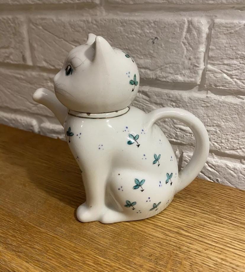 Tony wood cat teapot - Etsy 日本
