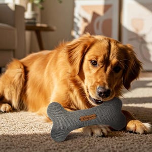 Juguete de hueso para perro personalizado, regalos personalizados para mascotas, juguetes para perros, regalos para dueños de mascotas, juguete para mascotas, juguete de espiga