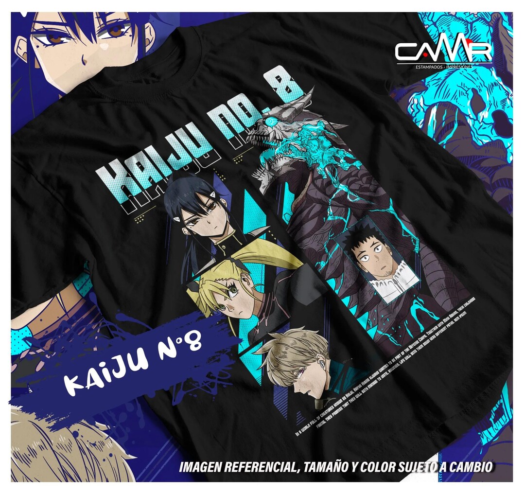 T-shirt Anime Kaiju N°8 - Personnage Mina Ashiro Ou Gen Narumi - Coupe Régulière Gildan