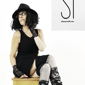 Thigh High Leg Warmers - Steampunk Clothing Accessory - Long Sexy Socks - Knee High Leggings - Patchwork Socks - Burning Man - One Size