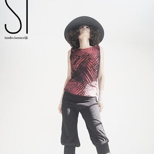 VERKOOP - Broek - Bloomers - Korte Genie Broek - Steampunk Fashion - Knielengte - Zwarte broek - Yogabroek - Boho Fashion - Maat Klein