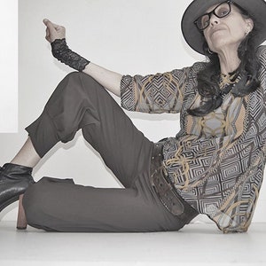 UITVERKOOP - Broeken - Bloeiers - Geniebroek - Steampunk Fashion - Enkellengte - Bruine katoenen broek - Yogabroek - Bohomode - Alle maten