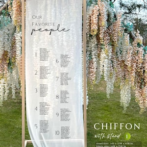 Boho Hochzeit Sitzplan, Stoff Sitzplan mit Leinen Canvas Chiffon, Benutzerdefinierte Tischplan, Hochzeit Schild, Boho Sitzplan