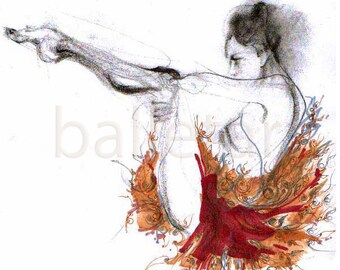 Reserved for Rachel, art print, figure drawing, christmas art print, wall art prints, mixed media, neoclassical improvisation, artwork