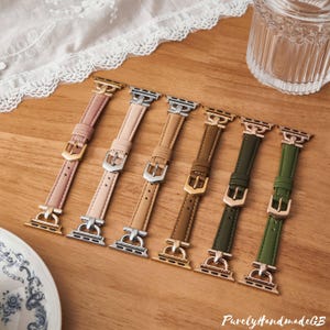Apple Watch Leather Band, Apple Watch Arm Band  Women• Series 10-1 SE Ultra • 38mm 40mm 41mm 42mm 44mm 45mm 46mm 49mm, Mother&#39;s Day Gift