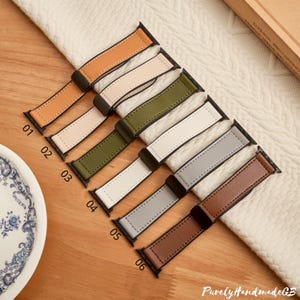Leather Magnetic Attraction, Leather Watch Band, Apple Watch Strap • Series 10-1 SE Ultra • 38mm 40mm 41mm 42mm 44mm 45mm 46mm 49mm