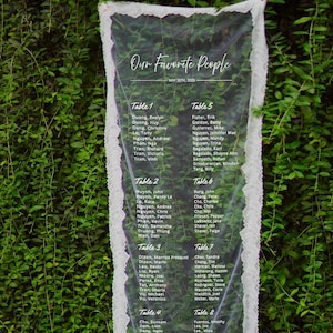 Spitze schiere Tisch, schiere Tischschild, Spitze Sitzplan, schiere Hochzeitsdeko, Hochzeit Tisch Banner, Stoff Sitzplan