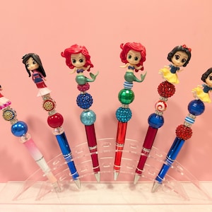 Prachtige Disney Princess-pennen (Mulan, Ariel, Sneeuwwitje) om schrijven leuk te maken! Ideaal voor op school, op kantoor of thuis!