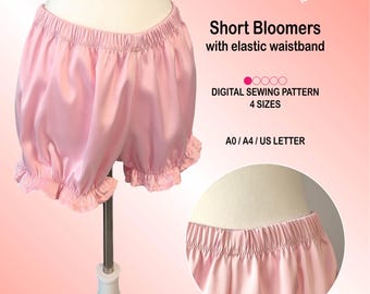 Easy Bloomers Sewing Pattern for Adults, Beginner Friendly, With Instructions