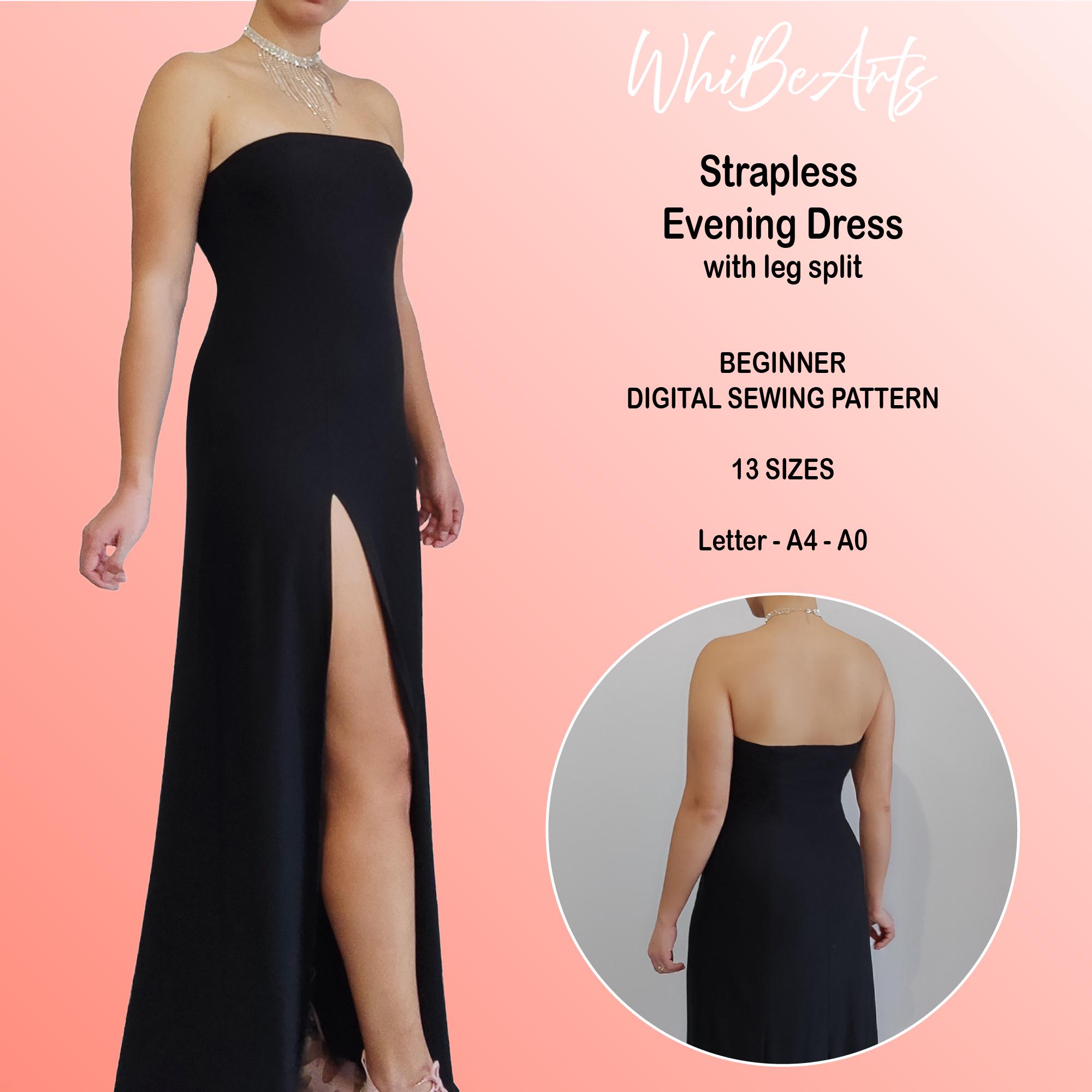 Abito Lungo Donna Elegante Senza Maniche | Adatto Per Matrimoni E Serate | Tessuto Elasticizzato - Foto 13