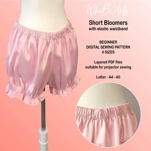 Easy Bloomers Sewing Pattern for Adults, Beginner Friendly, Instructions included