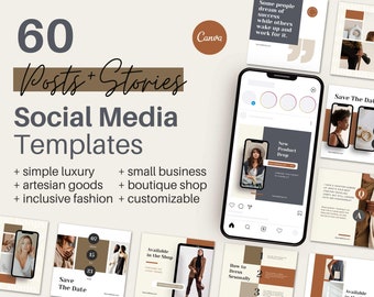 Earthy Colors | Social Media Templates | Small Business Instagram Templates | Instagram Content Templates | Minimalistic Templates