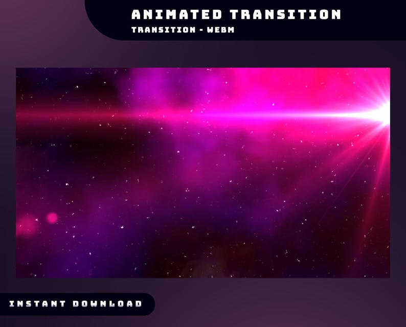 Aurora Void Animated Stream Overlay Package, Galaxy Gradient Twitch ...