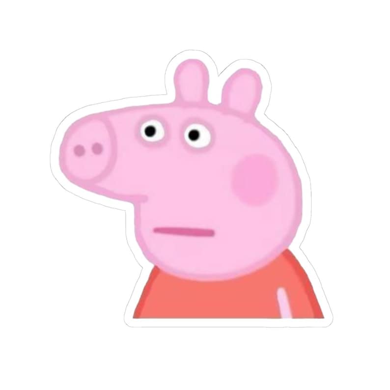 Peppa Pig Meme Sticker Stickers, Funny Cartoon Decal Pack for Laptop ...