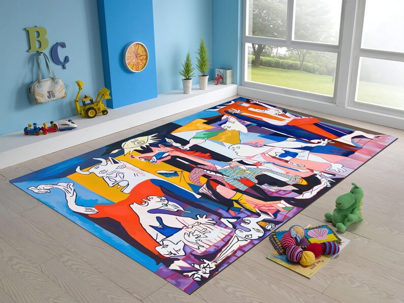 Guernica Rug, Pablo Picasso Guernica Painting Print Rug,pablo Picasso ...